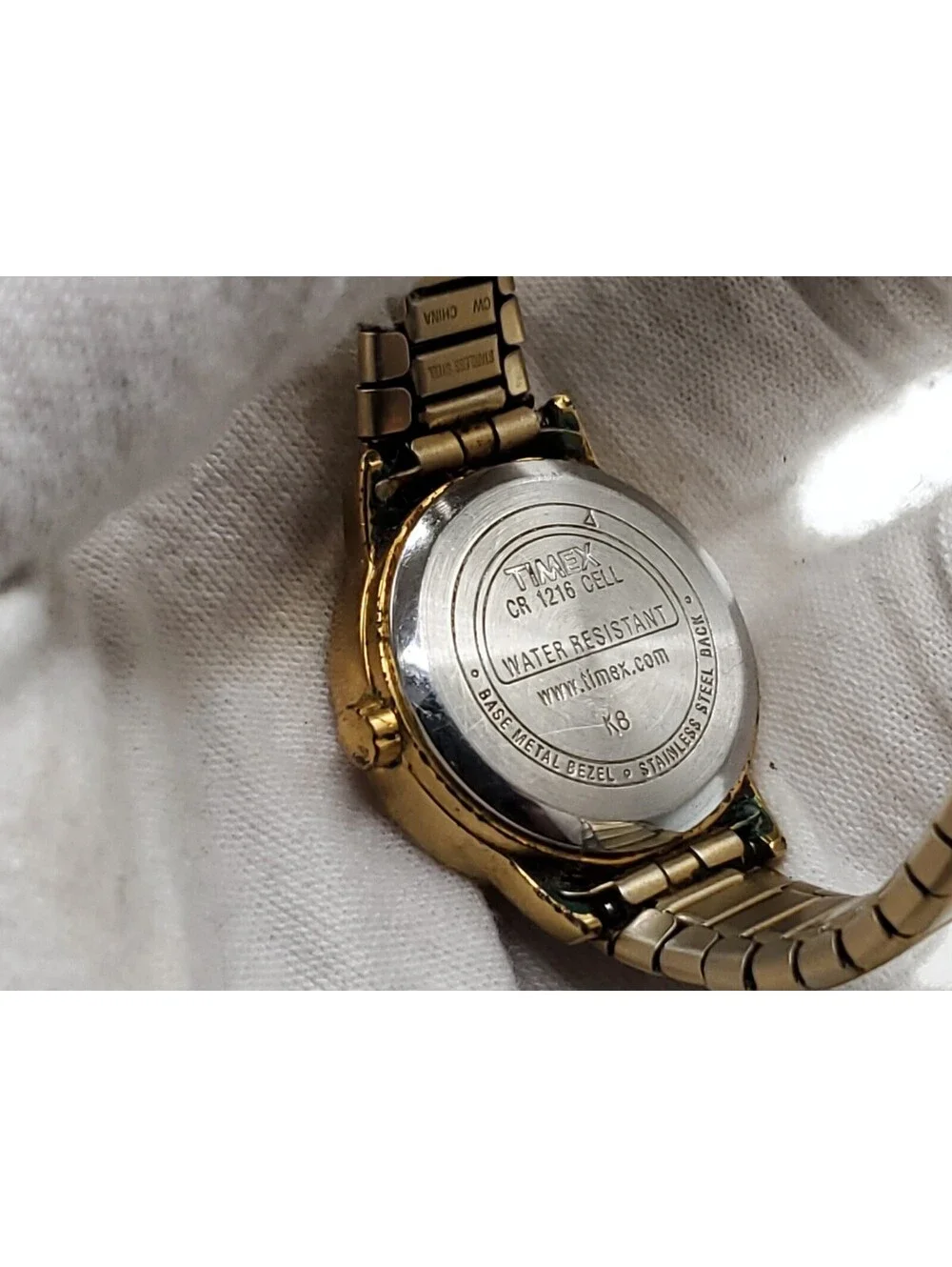 Timex Indiglo Womens Watch New Battery Please Read Gold Tone 24mm